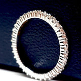1.5 mm Shared Prong Full Eternity Ring – Dainty Diamond Wedding Band