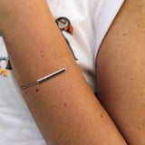 Minimalistic Black Diamond Bar Bracelet