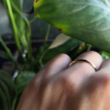 2 mm Simple Stacking Gold Dome Wedding Band