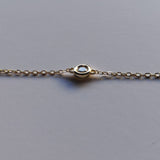Dainty Diamond Bezel Bracelet – Genuine Solitaire Diamond Bracelet
