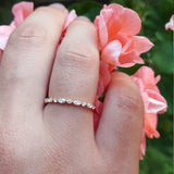 Marquise Diamond Wedding Band – Single Prong Bubble Diamond Ring