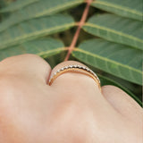 1.2 mm Pave Diamond Wedding Band – Dainty Eternity Ring