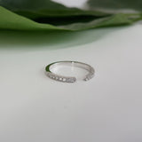 Natural Unique Diamond Ring - Open Eternity Matching Wedding Band