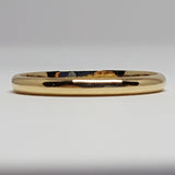 2 mm Simple Stacking Gold Dome Wedding Band