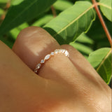 Marquise Diamond Wedding Band – Single Prong Bubble Diamond Ring