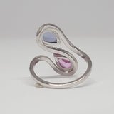 Toi et Moi Sapphire Engagement Ring - September Birthstone