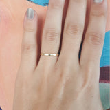 1.5 mm Thin His & Hers Flat Wedding Bands Set