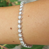 Mesmerizing 8 Ct Floating Diamond Tennis Bracelet