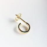 Hoop Huggie Earrings - Dainty 18K Gold Hoops