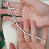 Graduated Floating Diamond Tennis Bracelet - GIA Certified