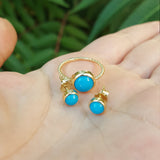 Round Sleeping Beauty Bezel Turquoise Ring