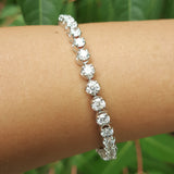 Mesmerizing 8 Ct Floating Diamond Tennis Bracelet