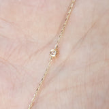 Dainty Genuine Floating Solitaire Diamond Bracelet