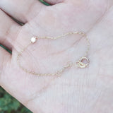 Dainty Genuine Floating Solitaire Diamond Bracelet