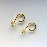 Hoop Huggie Earrings - Dainty 18K Gold Hoops