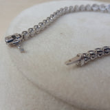 Graduated Floating Diamond Tennis Bracelet - GIA Certified