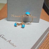 Round Sleeping Beauty Bezel Turquoise Ring