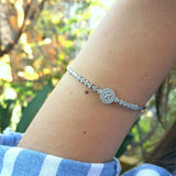 Elegant Diamond Flower Bracelet - Nature's Beauty Captured