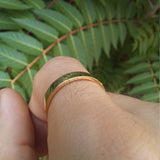 4 mm Flat Solid 18k Gold Ring – Simple Wedding Bands His & Hers Set