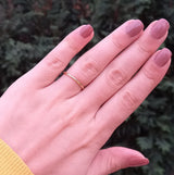 Handmade Solid 18k Gold Promise Rings - Fully Rounded Wedding Bands