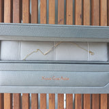 Elonged Sapphire & Diamond Bar Bracelet - Dainty Double Birthstone Pave Bracelet