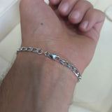 Men's Diamond Tennis Bracelet - "Yin and Yang"
