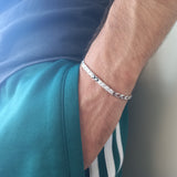 Men's Diamond Tennis Bracelet - "Yin and Yang"