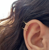 Hoop Huggie Earrings - Dainty 18K Gold Hoops
