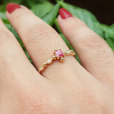 Natural Princess Ruby Engagement Ring – Victorian July Birthstone Jewelry