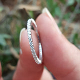 1.5 mm Shared Prong Full Eternity Ring – Dainty Diamond Wedding Band