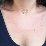 Natural Bezel Diamond Chocker Necklace