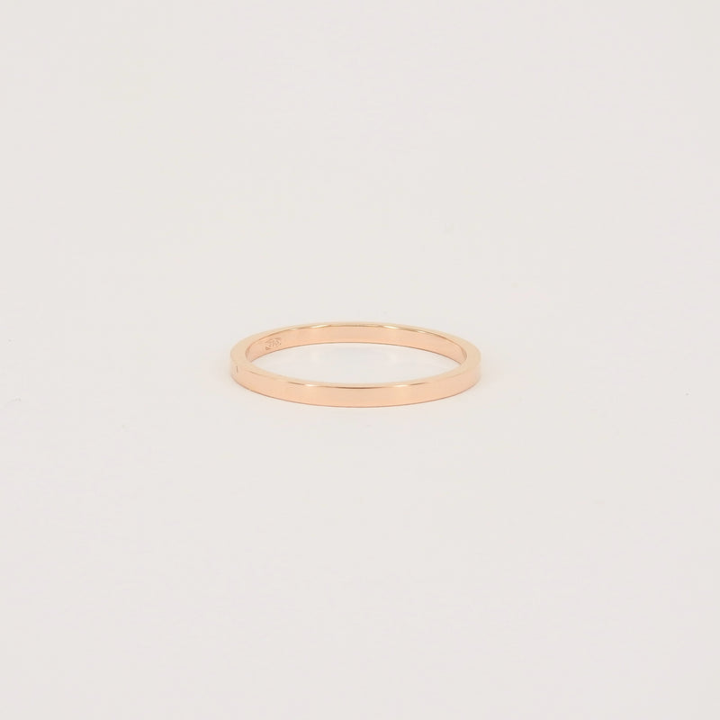 1.5 mm Thin His & Hers Flat Wedding Bands Set