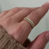 Diamond Wedding Band - 2.4 mm Stacking Diamond Ring