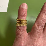 Custom Order / Second Payment / Interlocking Diamond & Emerald Ring