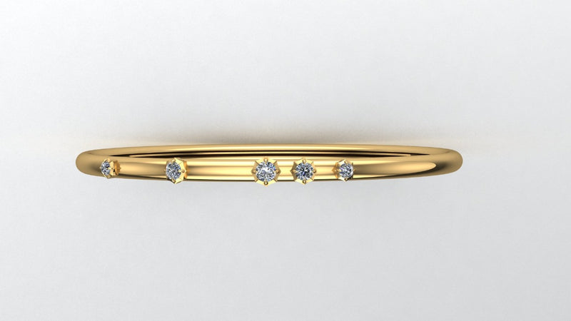 Custom Order / Final Payment on Three Scattered Diamond Bangle