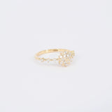 Snow Flake Genuine Diamond Ring