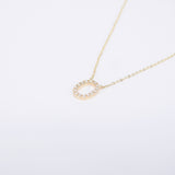 Natural Dainty Diamond Initial Pendant – Simple Delicate Custom Letter Necklace