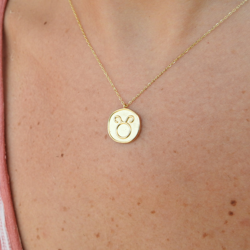 Fine 14k Yellow Gold Cancer July Zodiac Sign Horoscope Pendant Necklace |  eBay