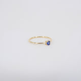 Dainty Blue Sapphire Ring - Minimalist Engagement Ring