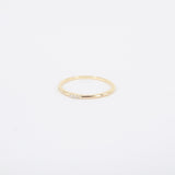 Small Natural Dainty Diamond Ring - Minimalist Thin Wedding Band