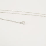 Bezel Diamond Tiny Solitaire Necklace – Natural Dainty Handmade Diamond Necklace