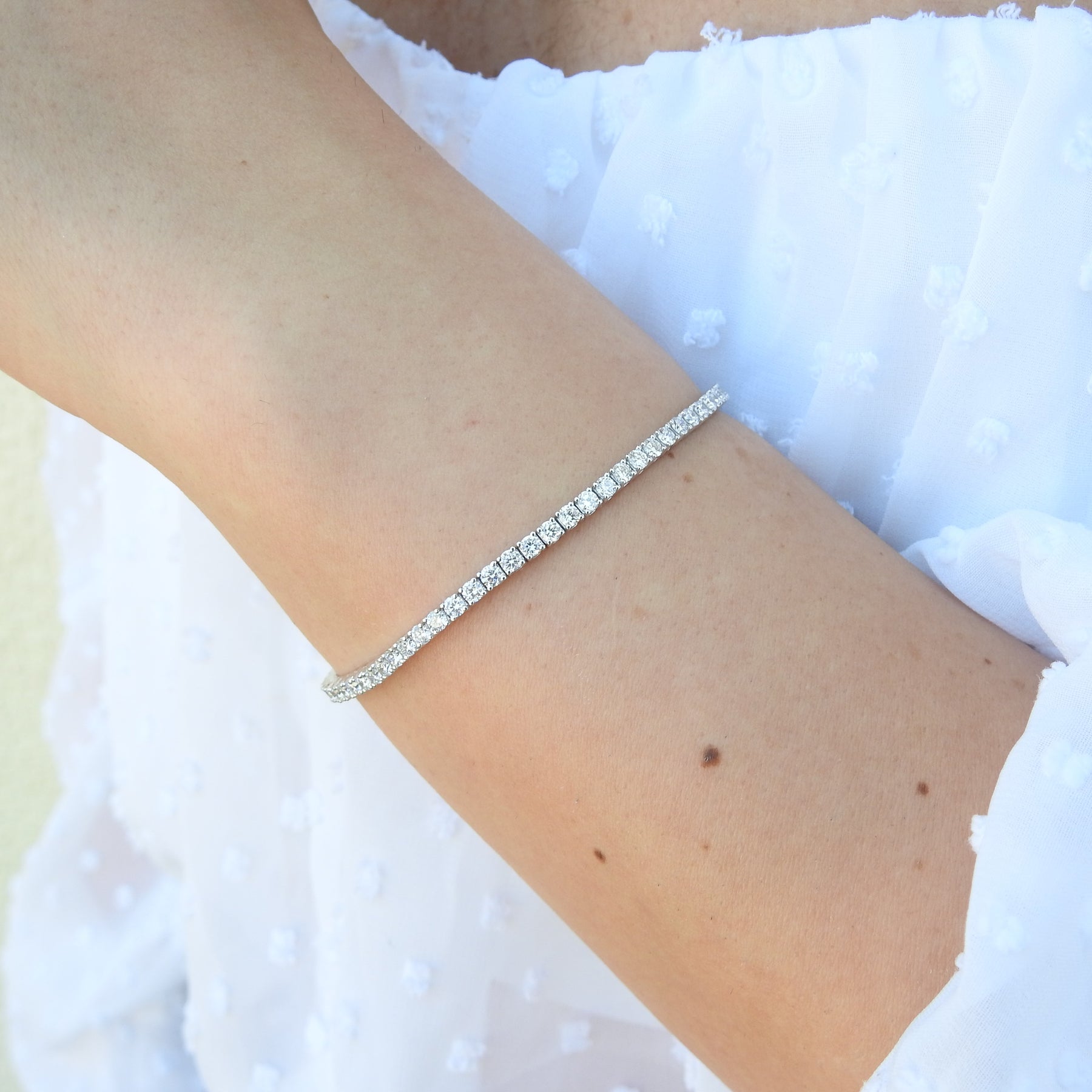 Diamond Tennis Bracelet 2.5 mm 3.4 Ct