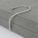 3.4 Ct Diamond Tennis Bracelet with 2.5 mm Sparkling Diamonds