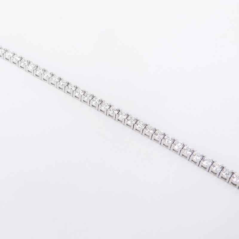 3.4 Ct Diamond Tennis Bracelet with 2.5 mm Sparkling Diamonds