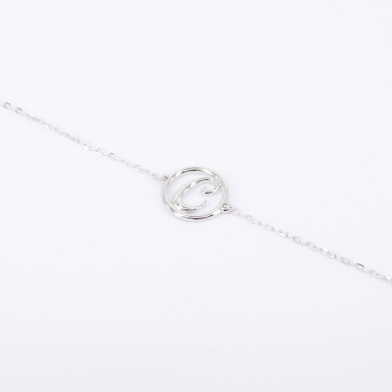 Initial Bracelet - Solid 18k Gold Letter - Personalized Jewelry