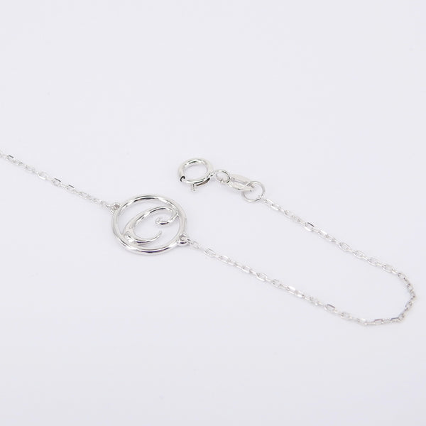 Initial Bracelet - Solid 18k Gold Letter - Personalized Jewelry
