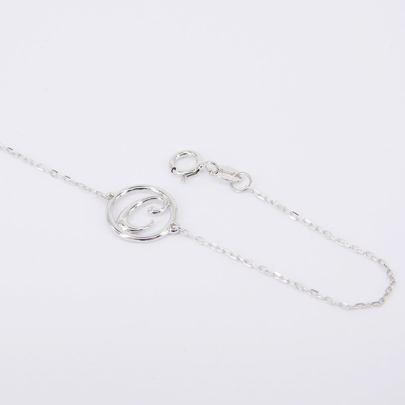 Initial Bracelet - Solid 18k Gold Letter - Personalized Jewelry