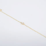 Three Diamond Hand Chain – 18k Gold Bezel Finger Bracelet – Dainty Tennis Jewelry