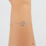 Initial Bracelet - Solid 18k Gold Letter - Personalized Jewelry