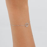 Initial Bracelet - Solid 18k Gold Letter - Personalized Jewelry